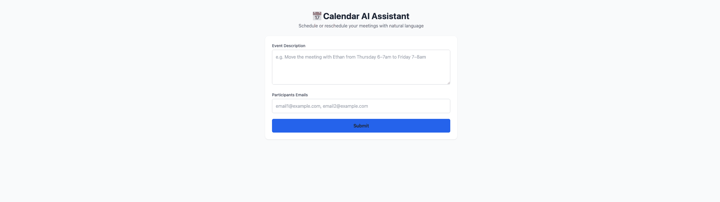 Calendar AI Agent